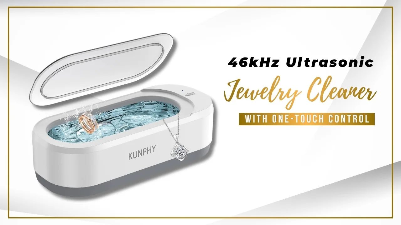 46kHz Ultrasonic Jewelry Cleaner with One-Touch Control