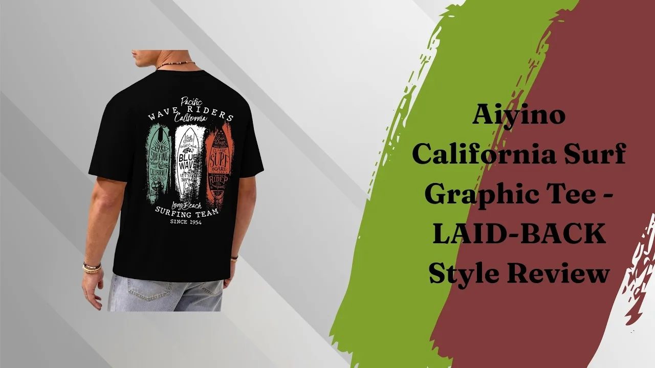 Aiyino California Surf Graphic Tee - LAID-BACK Style Review