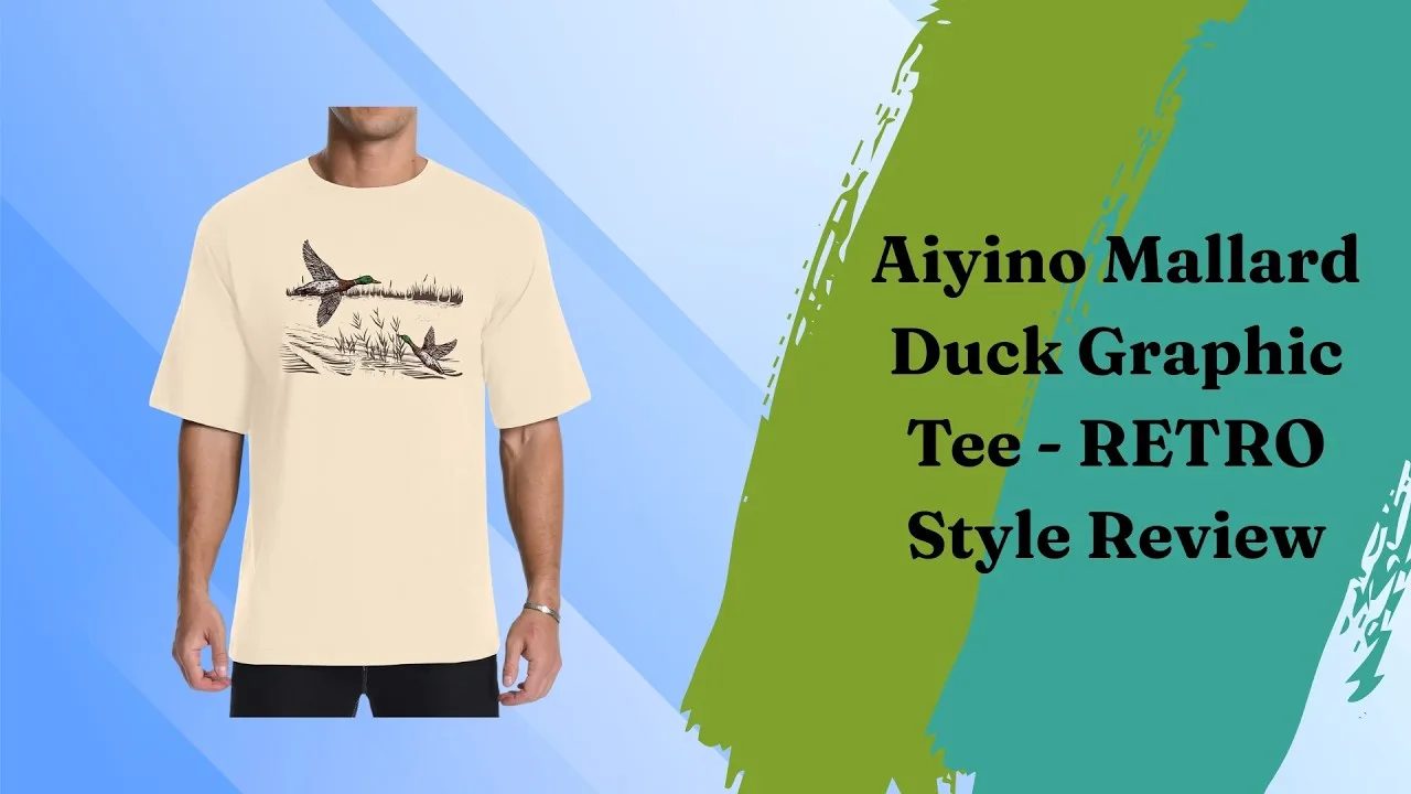 Aiyino Mallard Duck Graphic Tee - RETRO Style Review