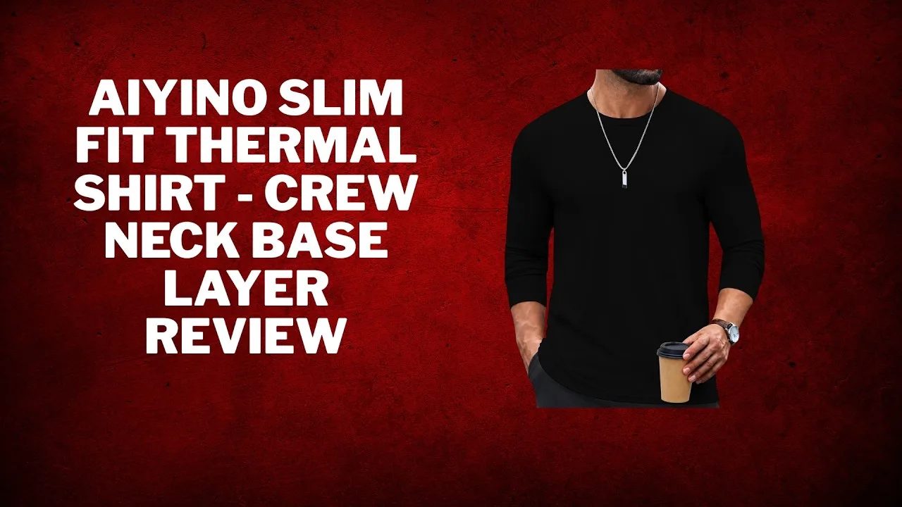 Aiyino Slim Fit Thermal Shirt - CREW NECK Base Layer Review