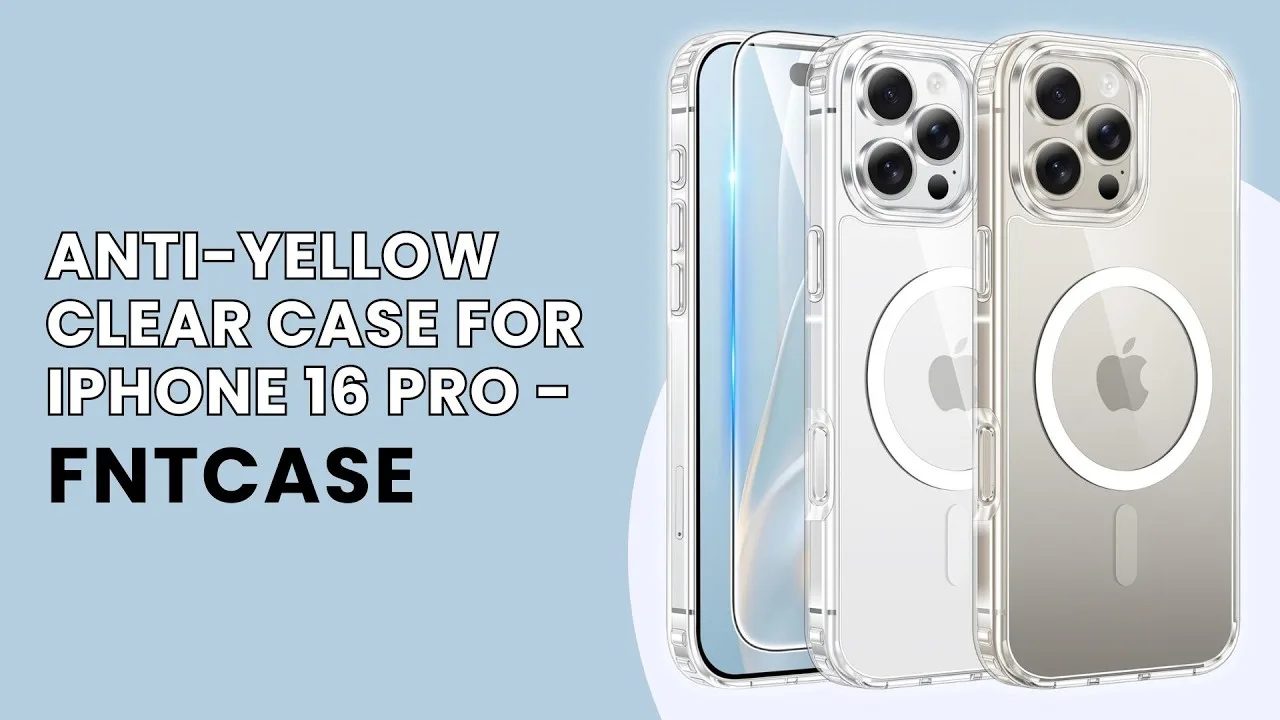 Anti-Yellow Clear Case for iPhone 16 Pro - FNTCASE