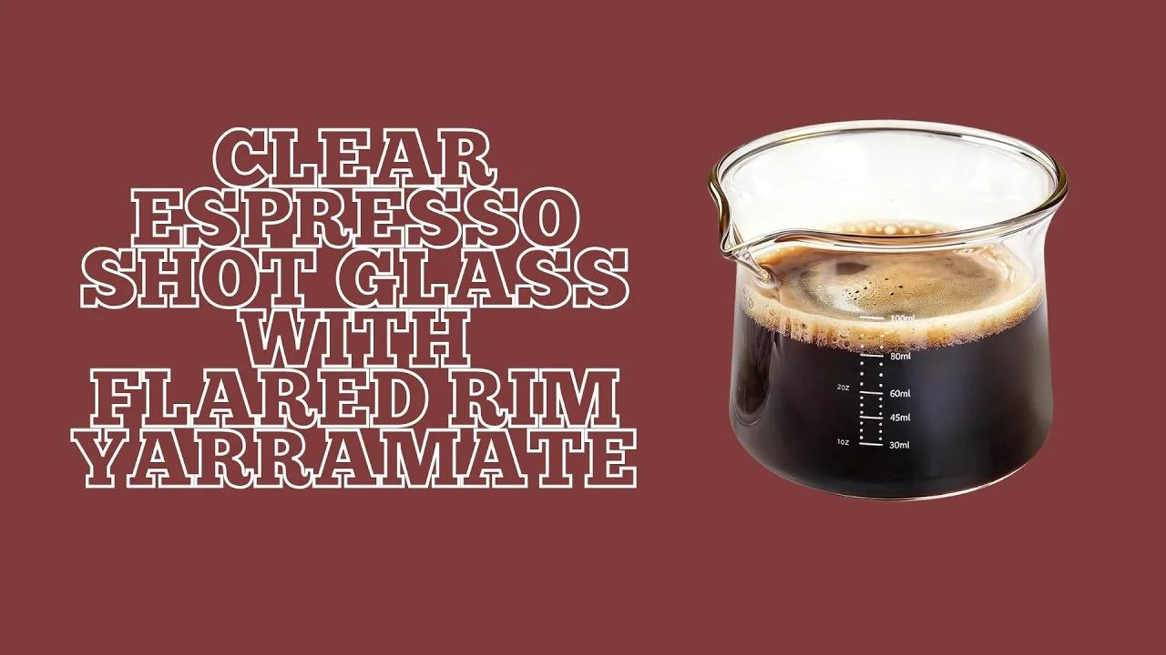 Clear Espresso Shot Glass with Flared Rim - YARRAMATE