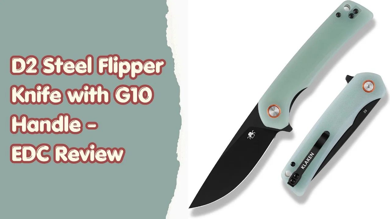 D2 Steel Flipper Knife with G10 Handle - EDC Review