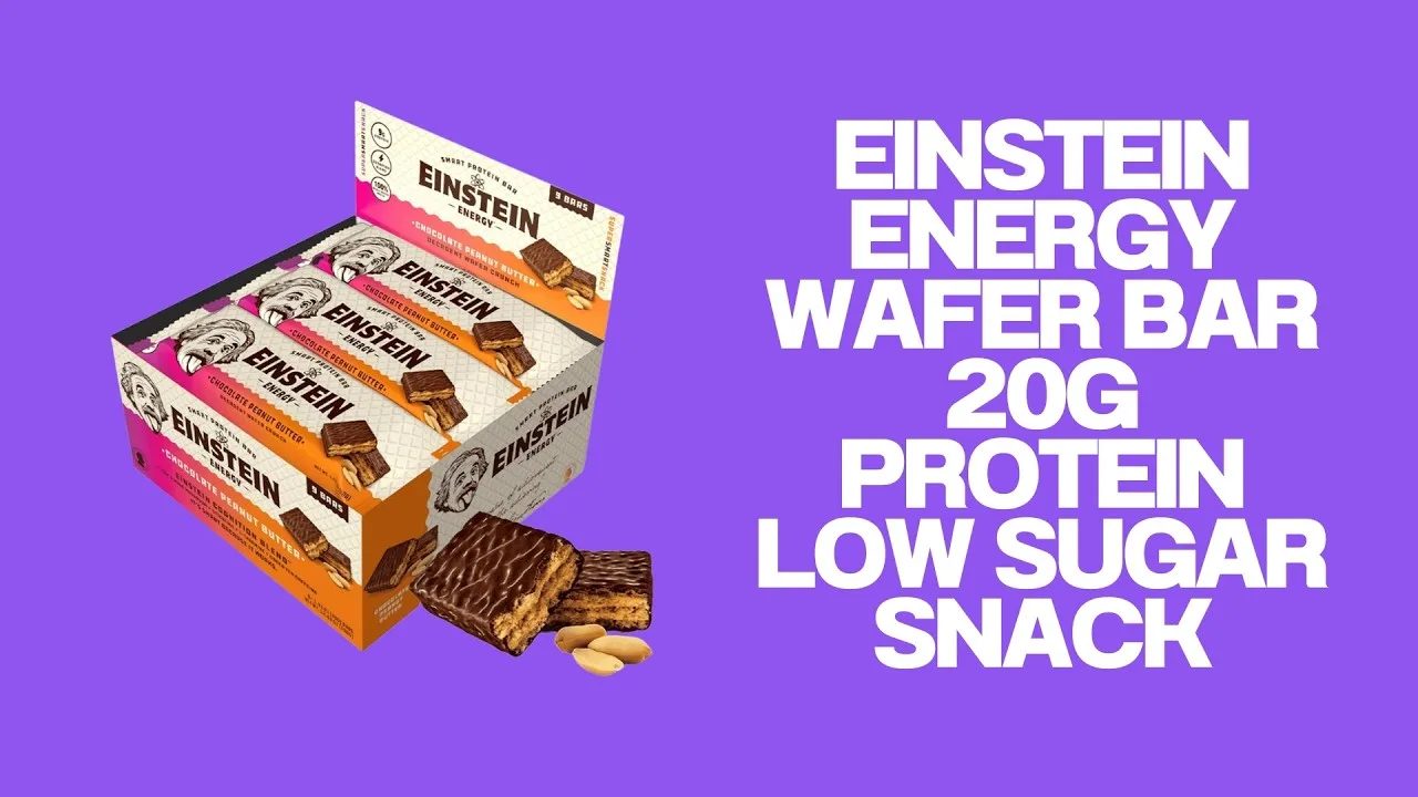 Einstein Energy Wafer Bar - 20g Protein LOW SUGAR Snack