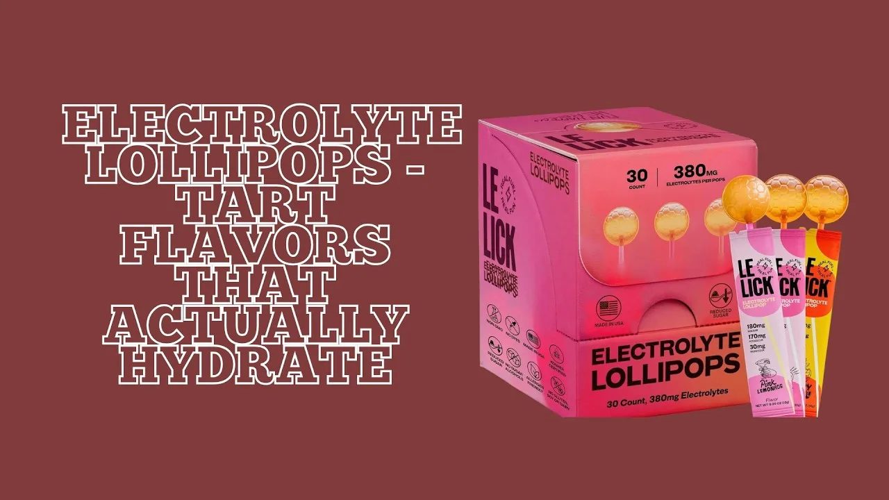 Electrolyte Lollipops - TART Flavors That Actually Hydrate