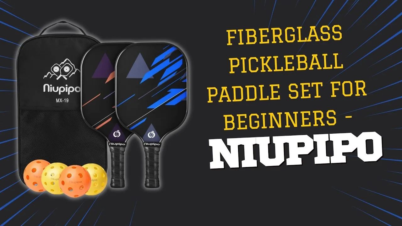Fiberglass Pickleball Paddle Set for Beginners - niupipo