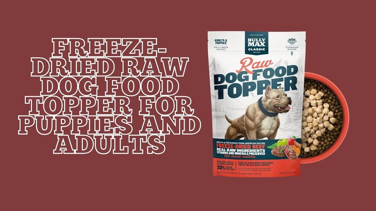 Freeze-Dried Raw Dog Food Topper for Puppies and Adults