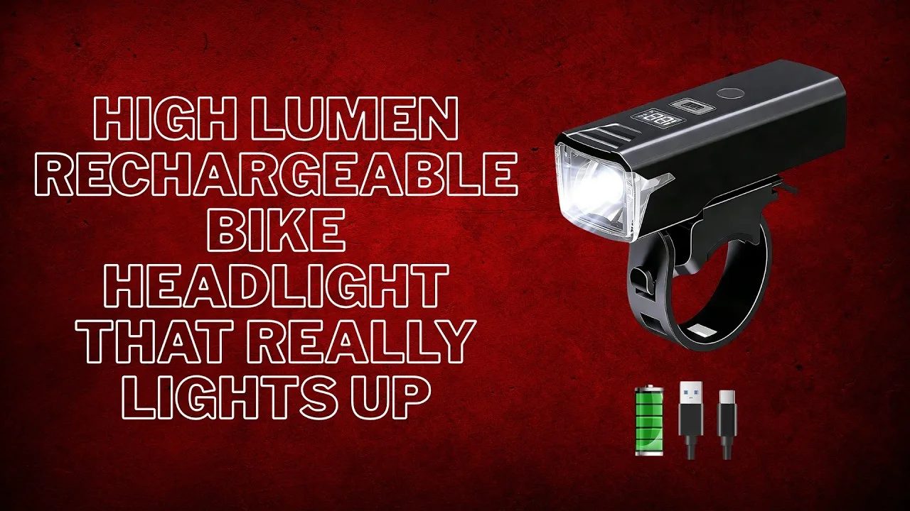 High Lumen Rechargeable Bike Headlight That REALLY Lights Up