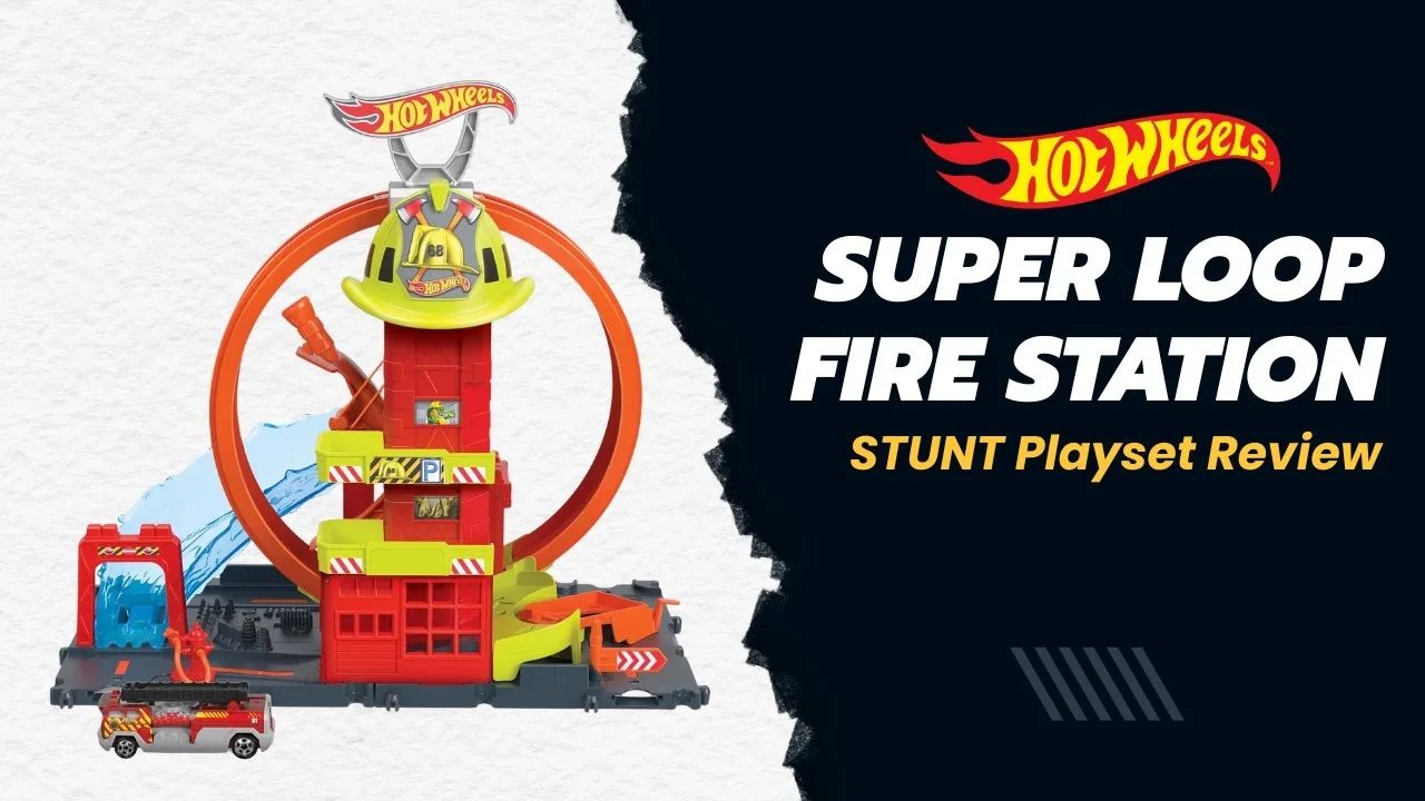 Hot Wheels Super Loop Fire Station STUNT Playset Review