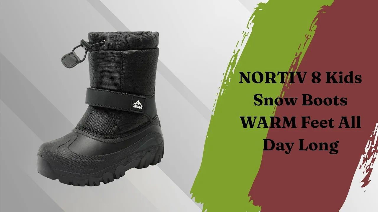 NORTIV 8 Kids Snow Boots - WARM Feet All Day Long