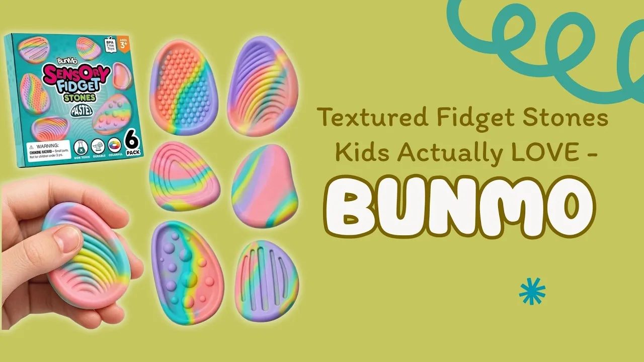 Textured Fidget Stones Kids Actually LOVE - BUNMO