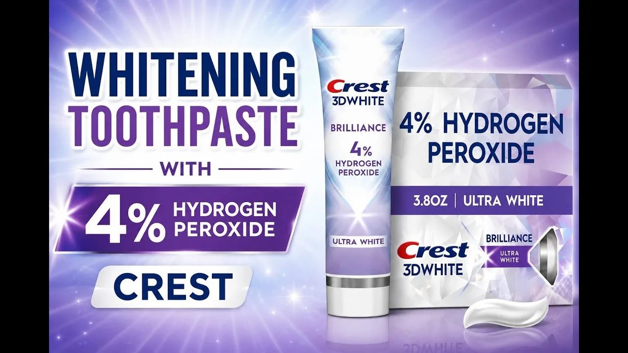 Whitening Toothpaste with 4% Hydrogen Peroxide - Crest